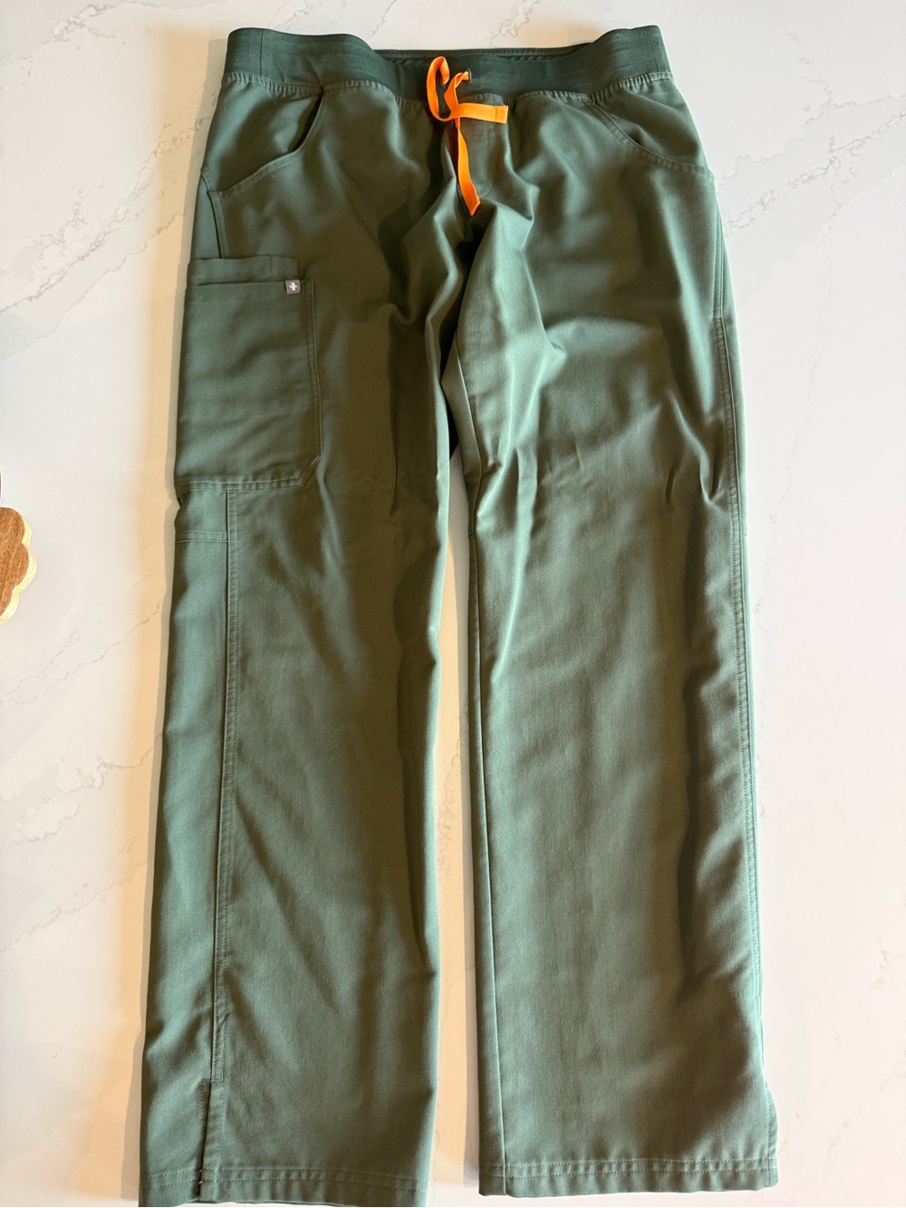 FIGS Womens Olive Green Scrub Drawstring Pants